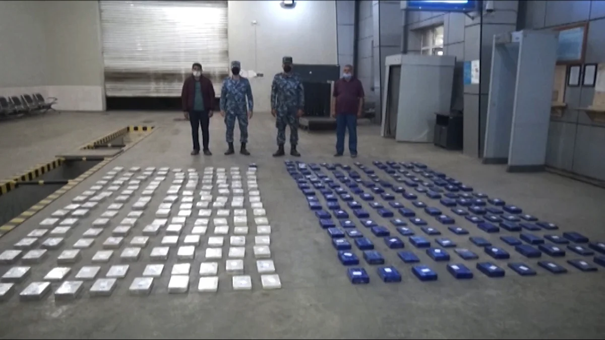 Astara gömrük postunda 244 kiloqramdan artıq heroin aşkarlanıb