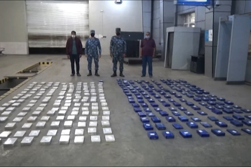 Astara gömrük postunda 244 kiloqramdan artıq heroin aşkarlanıb