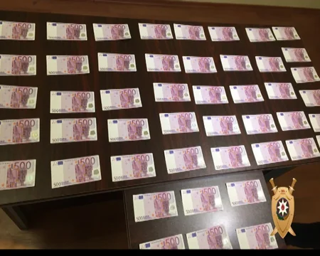 Фальшивомонетчики хотели сбыть привозные поддельные евро в Азербайджане - ВИДЕО