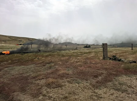 XTQ Serbiyanın hərbi qulluqçuları üçün döyüş hazırlığı üzrə məşqlər keçirib