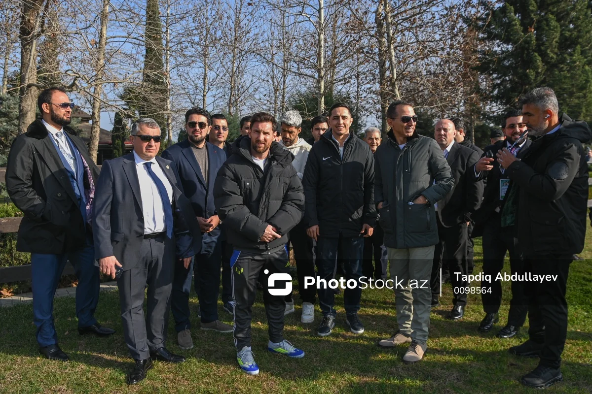 Lionel Messi Bakıda Qarabağ atlarını izləyib