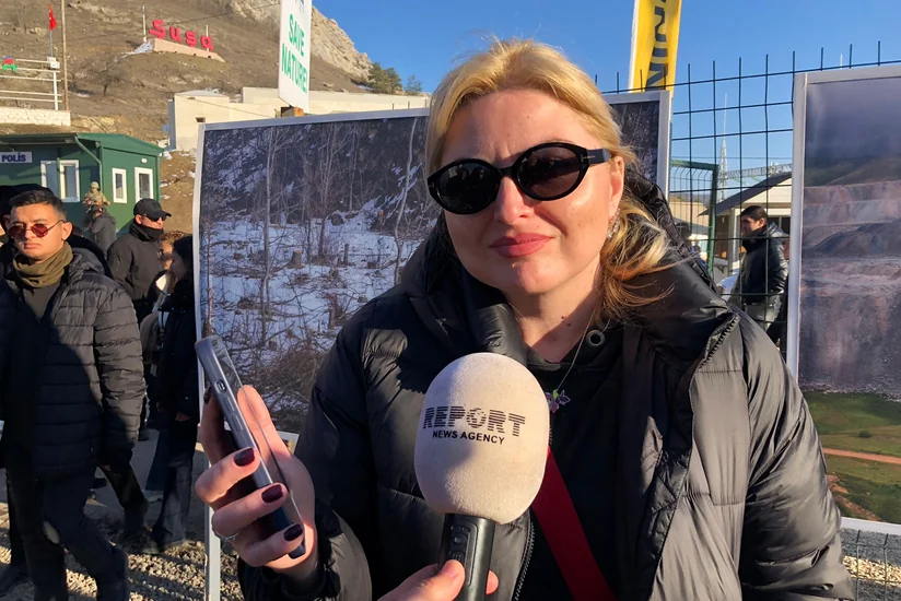 Грузинский блогер: Я не видела, чтобы движение на Лачынской дороге было перекрыто