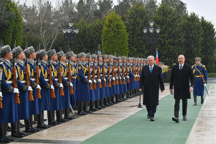 Qazaxıstan Prezidenti Kasım-Jomart Tokayevin rəsmi qarşılanma mərasimi olub - YENİLƏNİB