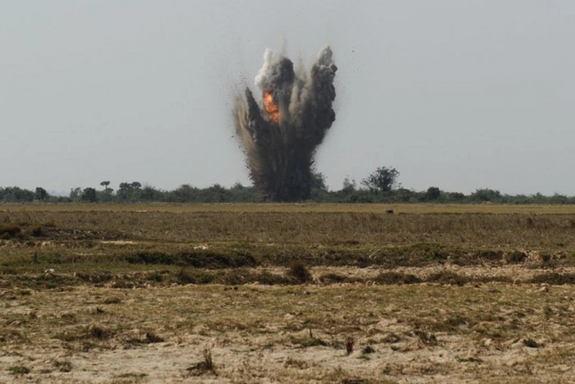 Laçında ekskavator tank əleyhinə minaya düşüb