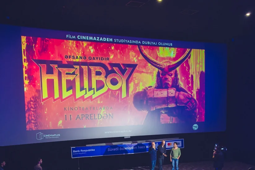 В CinemaPlus прошёл показ фантастического фильма Хеллбой на азербайджанском языке - ВИДЕО