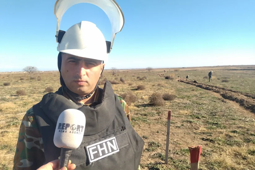 Cynologist: Specially trained dogs are used in areas heavily contaminated with mines