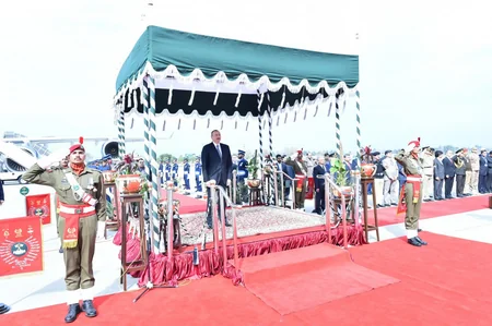 President Ilham Aliyev arrives in Pakistan for a visit