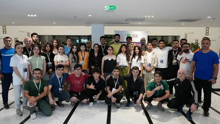 Olimpiya çempionları Gənc idman liderləri layihəsinin qonağı olublar