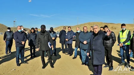 AAYDA-nın sədri M2 magistralında aparılan işlərlə tanış olub
