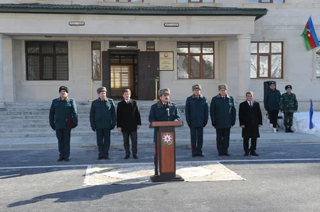 Azərbaycanın ən yüksək zirvəsində yeni sərhəd zastavasının açılışı olub - FOTO