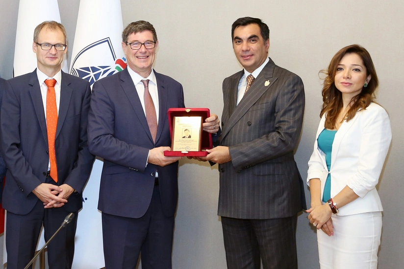 İsveçrənin dövlət katibi Bakı Ali Neft Məktəbində olub