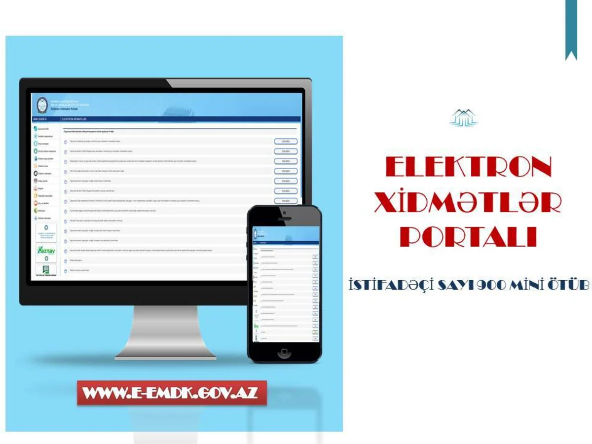 Əmlak Məsələləri Dövlət Komitəsinin elektron xidmətlərindən istifadə edənlərin sayı 900 mini ötüb