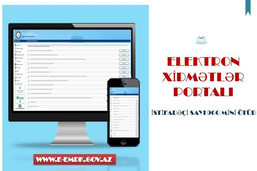Əmlak Məsələləri Dövlət Komitəsinin elektron xidmətlərindən istifadə edənlərin sayı 900 mini ötüb