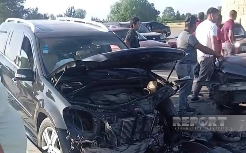 Xaçmazda avtomobil qəzası olub, xəsarət alanlar var