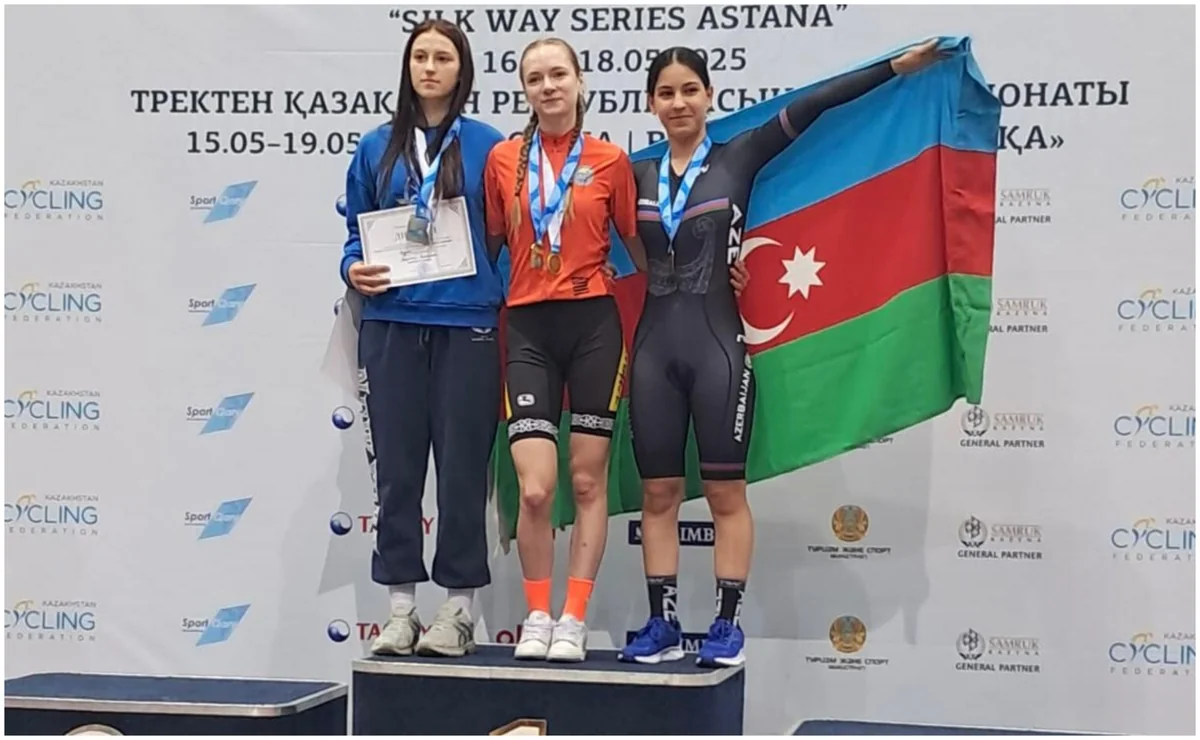 Azərbaycan velosipedçisi Qazaxıstanda daha bir medal əldə edib