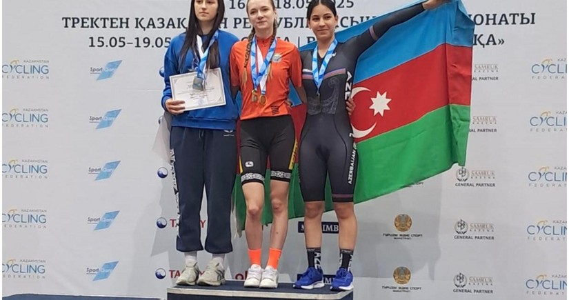 Azərbaycan velosipedçisi Qazaxıstanda daha bir medal əldə edib