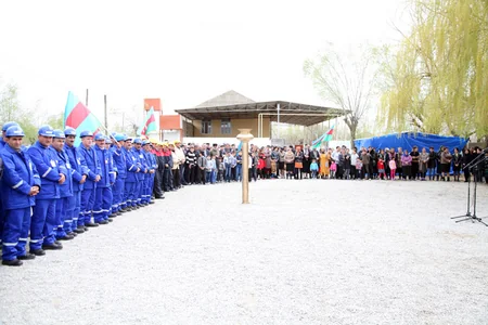 ​Neftçala rayonunun Birinci Qaralı kəndinə ilk dəfə qaz verilib
