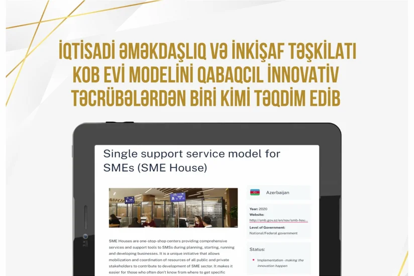 Azərbaycandakı KOB evləri qabaqcıl innovativ təcrübə kimi qiymətləndirilib