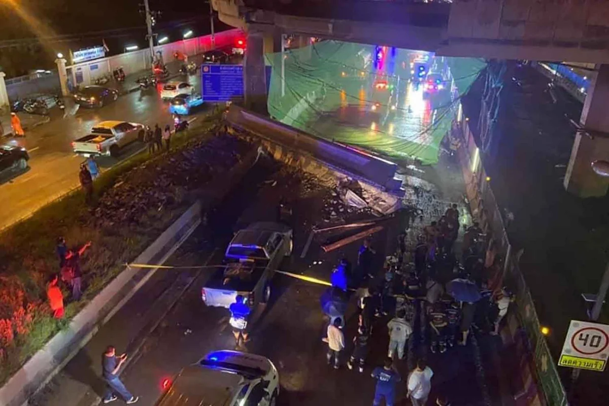 Bangkok flyover collapse kills two