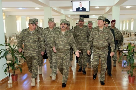 Azərbaycan ordusunun yeni hərbi hissəsinin açılışı olub