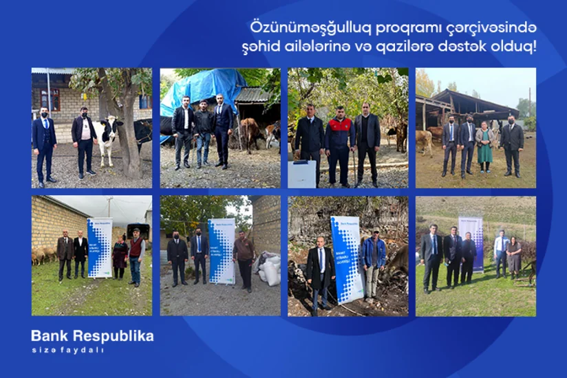 “Bank Respublika” şəhid ailələrinə və qazilərə dəstək oldu!
