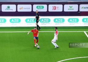 Bakıda minifutbol üzrə dünya çempionatında İspaniya Serbiyaya böyük hesabla uduzub
