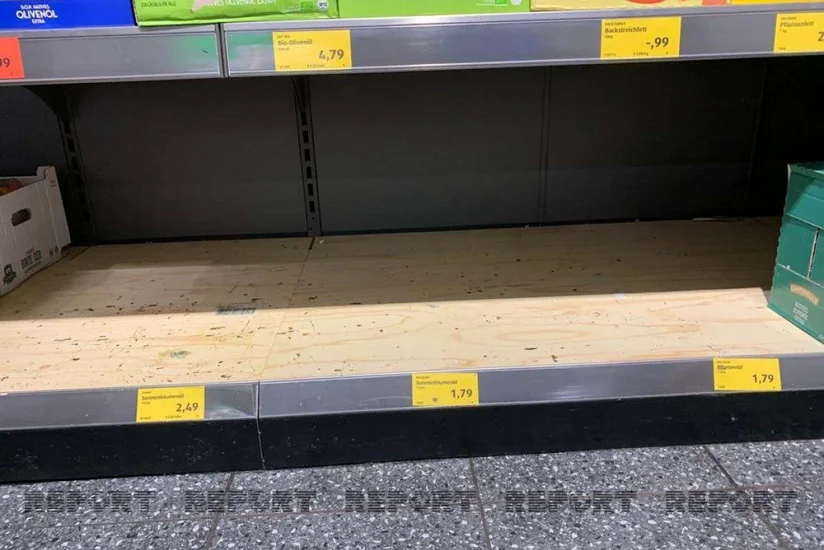 Almaniyada yağ və un qıtlığı yaranıb