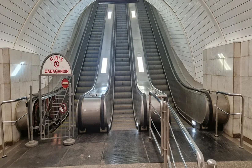 “Cəfər Cabbarlı” metrostansiyasında eskalatorun əsaslı təmirinə başlanılıb