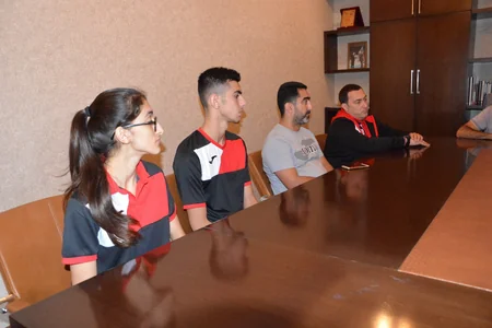 Olimpiadaya yollanacaq Azərbaycan taekvondoçuları ilə görüş keçirilib