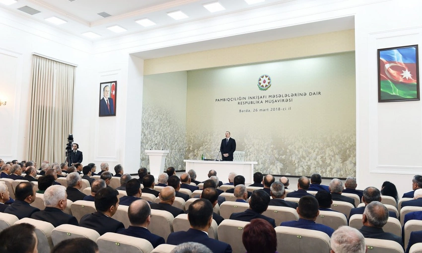Azərbaycanda pambıqçılıqda yüksək və aşağı məhsuldarlığın olduğu rayonların adları açıqlanıb