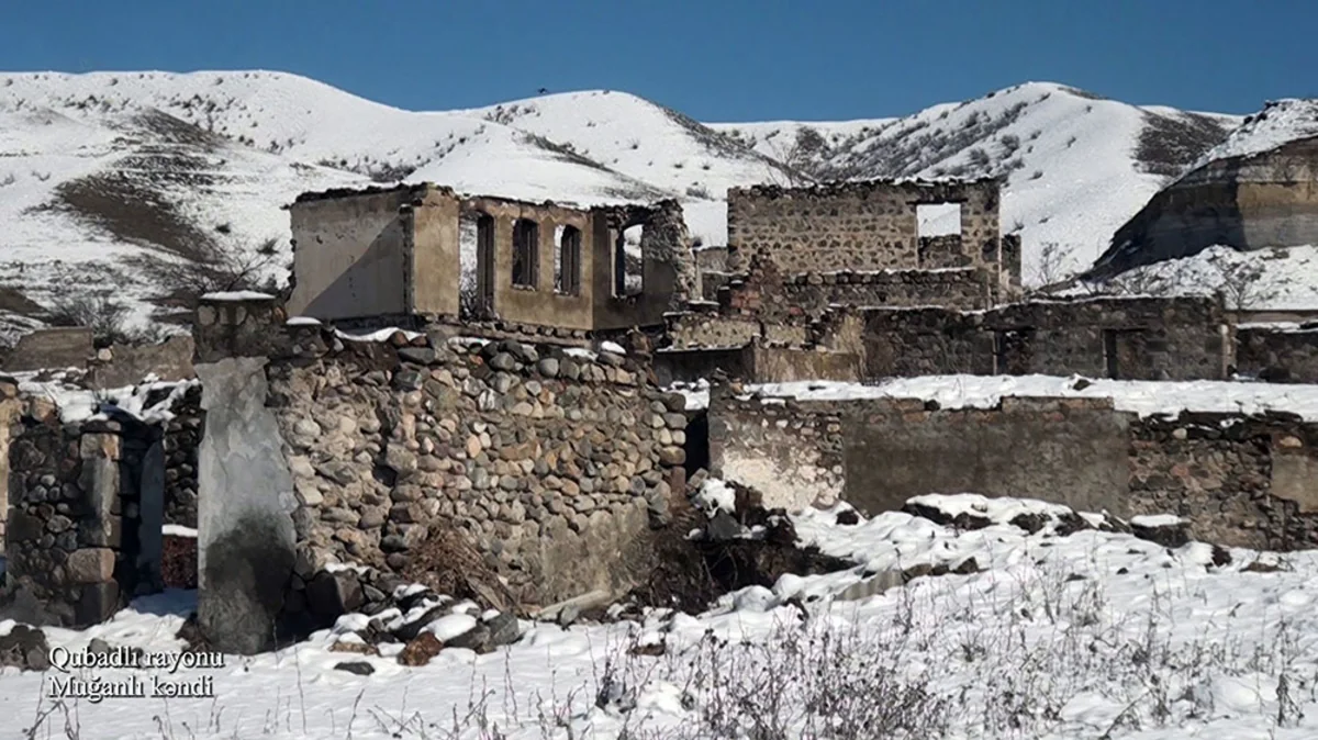 Footage from Mughanli village of Gubadli