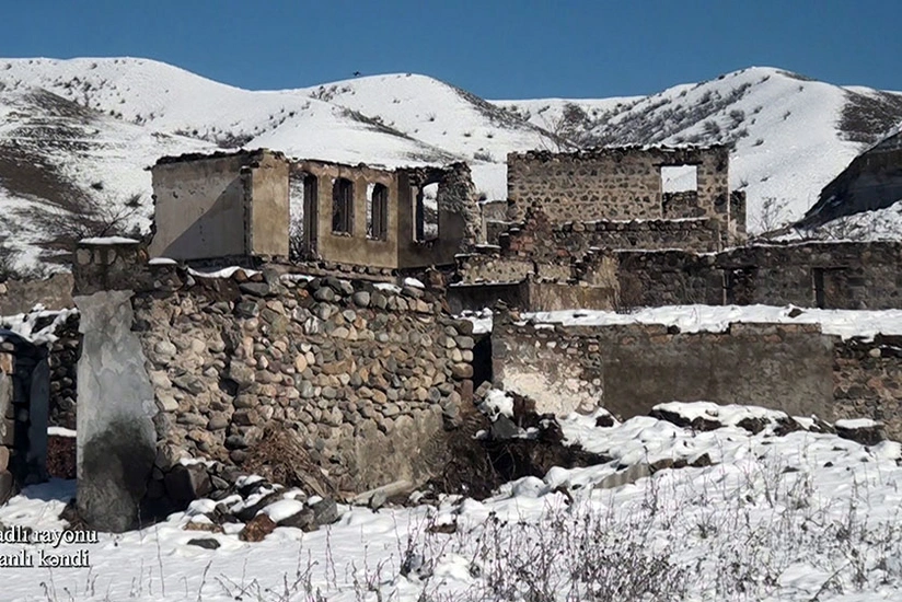 Footage from Mughanli village of Gubadli