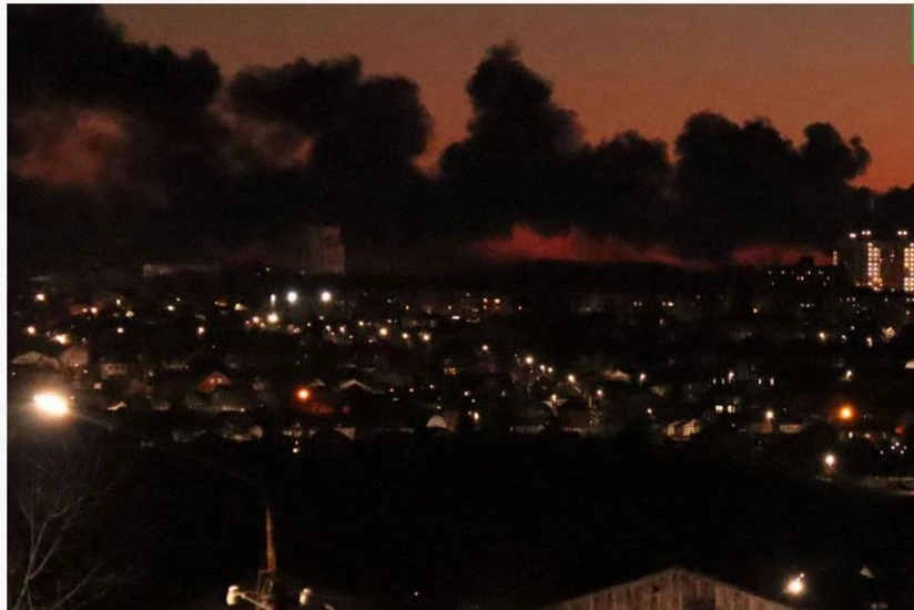 В Курской области после атаки БПЛА загорелся нефтенакопитель