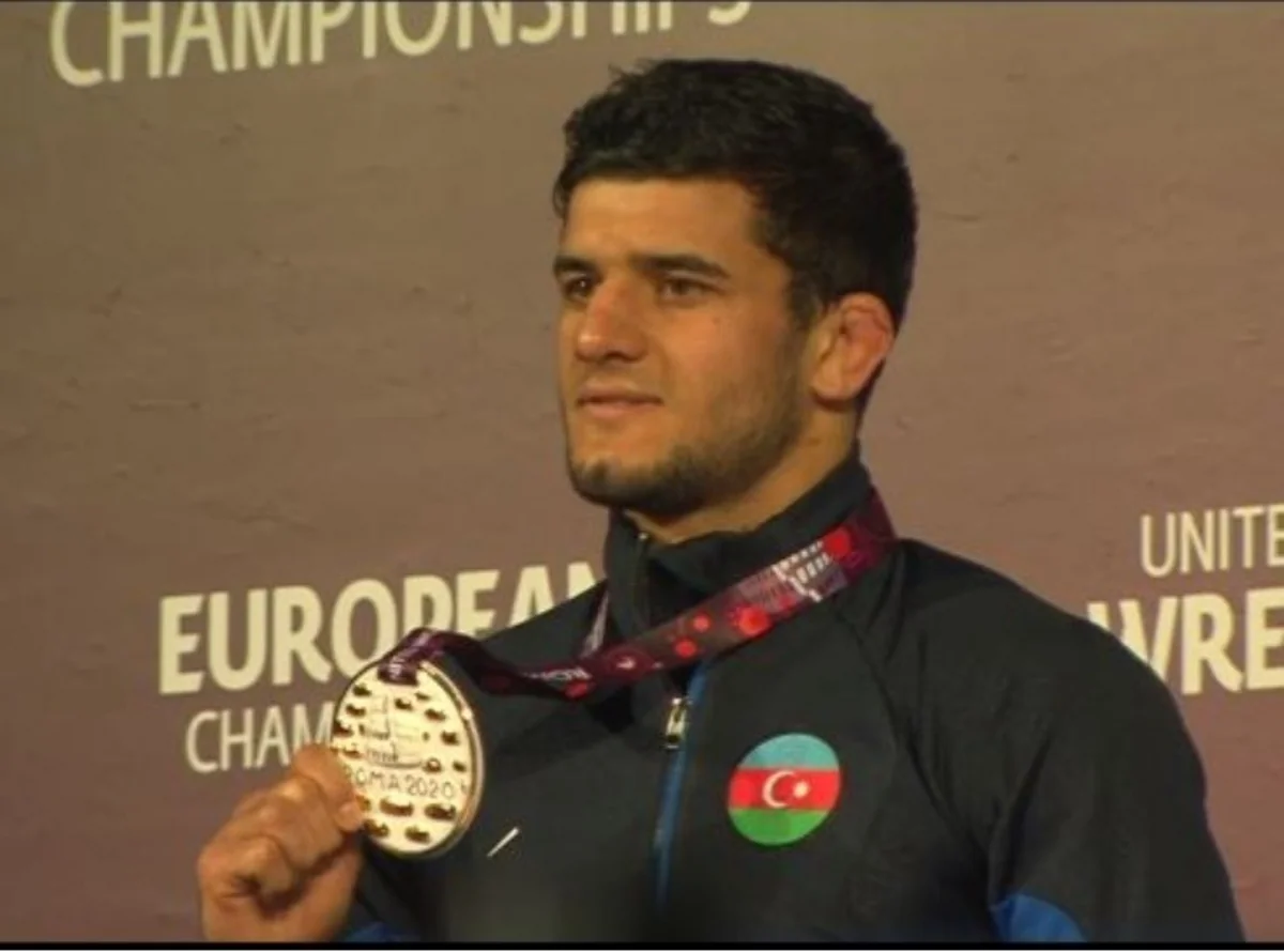 Азербайджанский борец стал чемпионом Европы - ФОТО