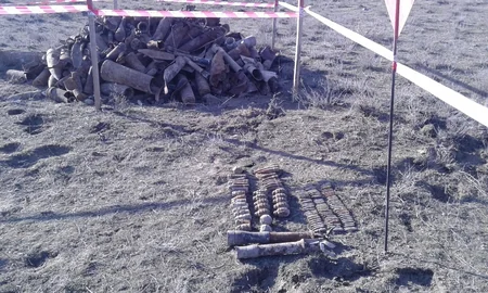 Ağstafada 517 ədəd müxtəlif növ partlamamış hərbi sursat aşkar olunub