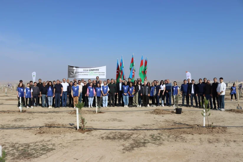 Ulu Öndər Heydər Əliyevin 100 illik yubileyi ilə əlaqədar ağacəkmə tədbiri keçirilib