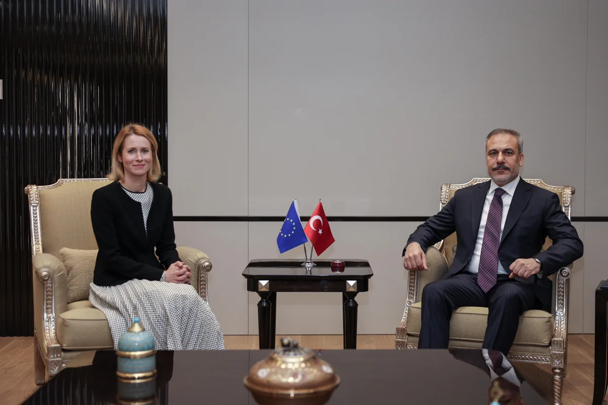 Hakan Fidan, Kaja Kallas hold talks with Ankara