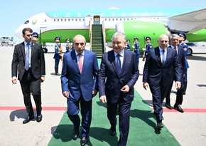 Özbəkistan Prezidenti Azərbaycana dövlət səfərinə gəlib