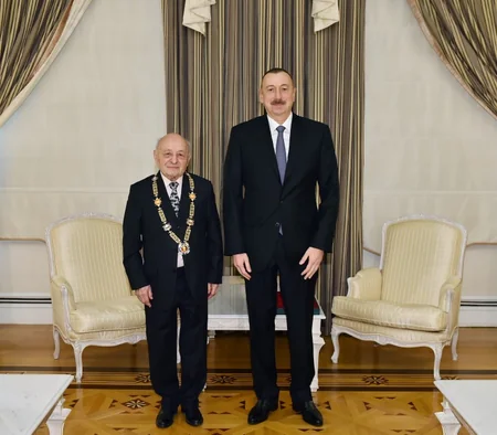 President Ilham Aliyev presents Heydar Aliyev Order to Omar Eldarov