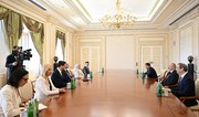 Президент Азербайджана Ильхам Алиев принял председателя Ассамблеи Северной Македонии