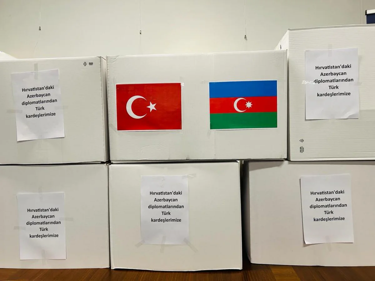 Azerbaijani Embassy in Croatia provides assistance to Turkiye