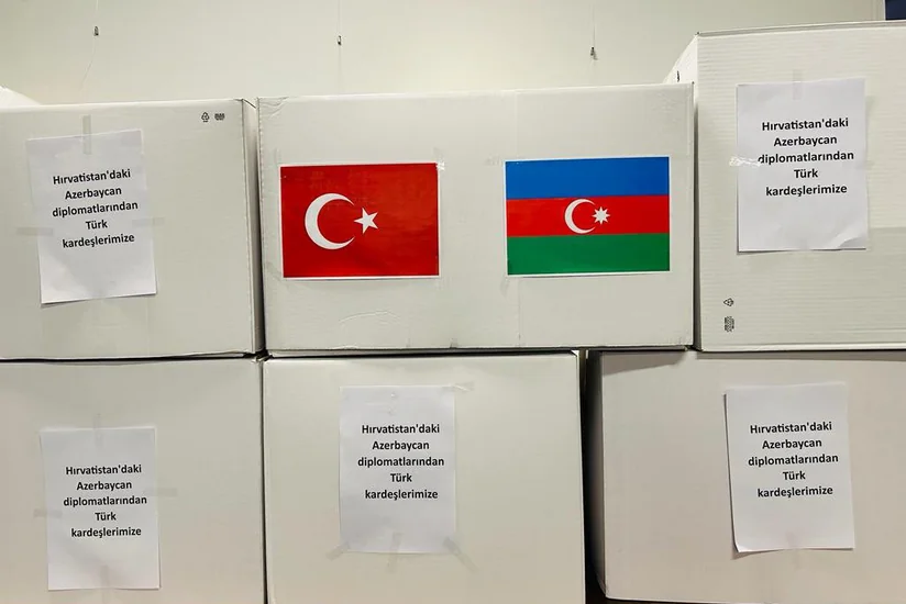 Посольство Азербайджана в Хорватии оказало помощь Турции