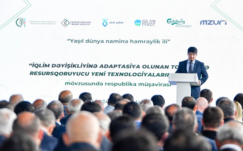 Yevlaxda kənd təsərrüfatı ilə bağlı respublika müşavirəsi keçirilir
