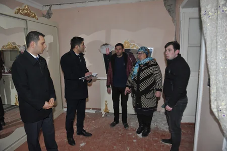 “Regional İnkişaf” İB-nin nümayəndələri zəlzələdən zərər çəkmiş ərazilərdə olub