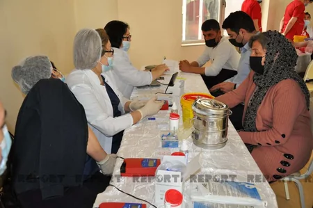 Biləsuvarda qanvermə aksiyası keçirilib