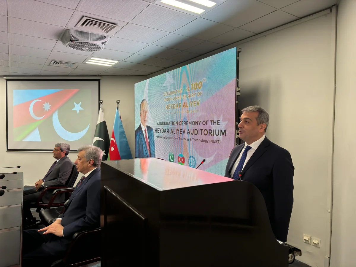 Pakistanda Ümummilli Lider Heydər Əliyevin adına auditoriya açılıb