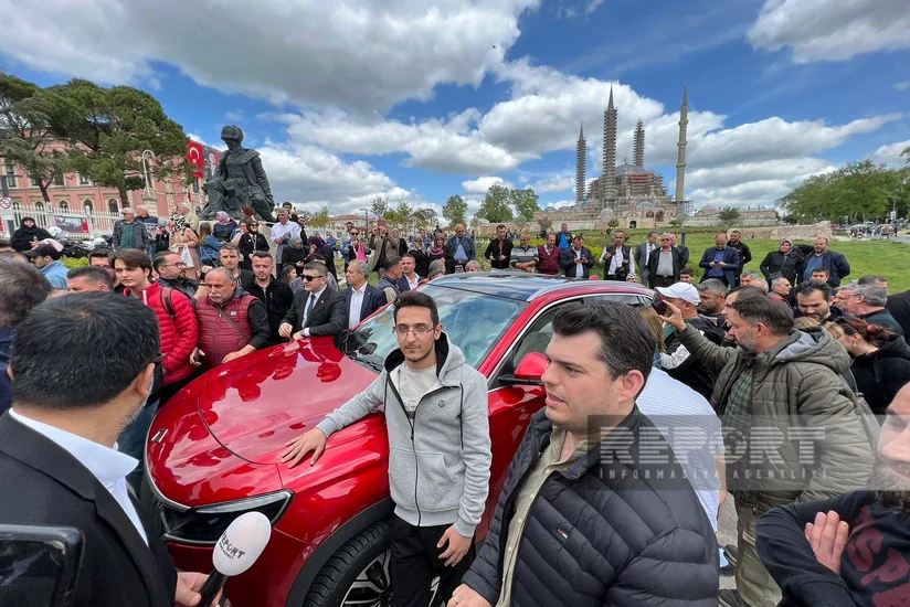 Turkish car Togg presented in Edirne