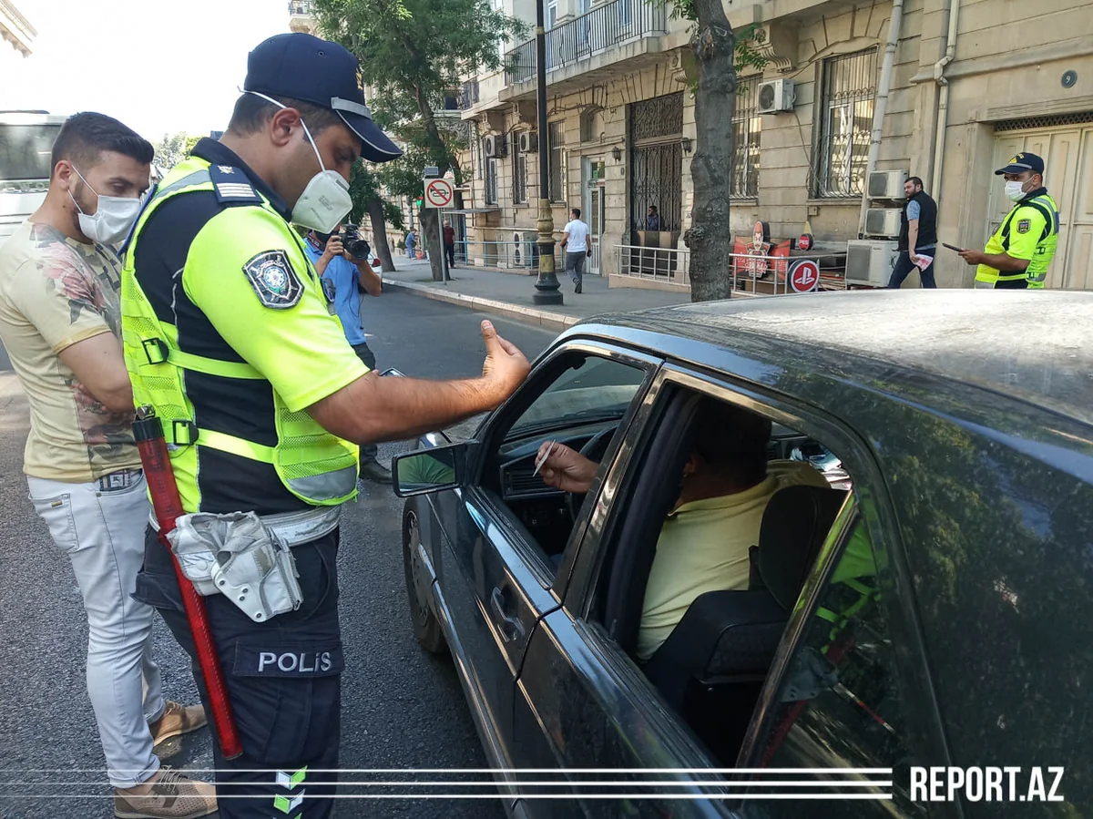 Polis Bakıda reyd keçirib, maskadan istifadə etməyənlər cərimələnib