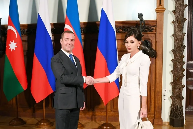 First Vice-President Mehriban Aliyeva met with Chairman of Russian Government Dmitry Medvedev