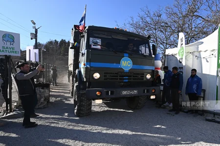 Conditions created on Khankandi-Lachin road for unhindered passage of Russian peacekeepers' vehicle